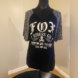 Fox Riders Womens Medium Jersey Style Shirt